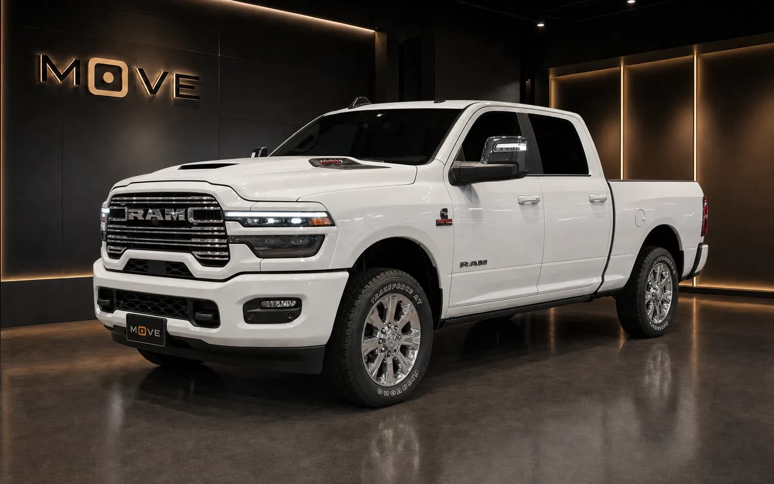 ראם ראם 2500 LARAMIE (430 כ"ס) 5 מושבים + RAMBOX — לבן